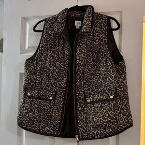 J. Crew Animal Print Women's Vest